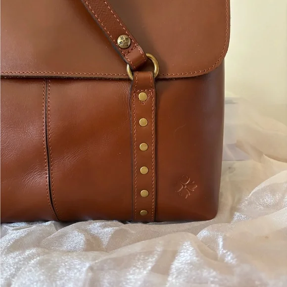 Patricia Nash Tan Leather Briefcase style Tote bag Heritage Amersham - Picture 3 of 16